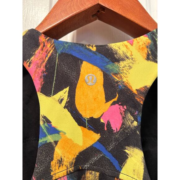 Lululemon Multi Color Wunder Train Longline Bra, Size 4 - Picture 7 of 7